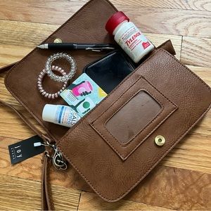 NWT crossbody wristlet